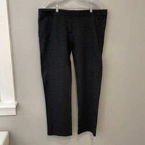 Betabrand straight-leg dress pant yoga pants in Gray 2XL petite